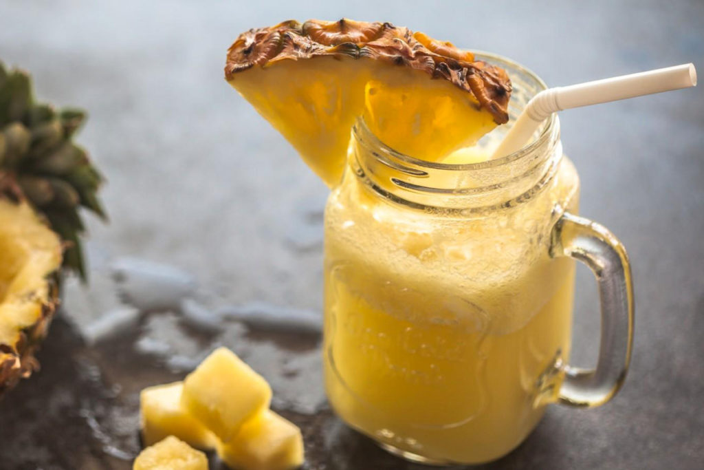 photo smoothie ananas et mangue