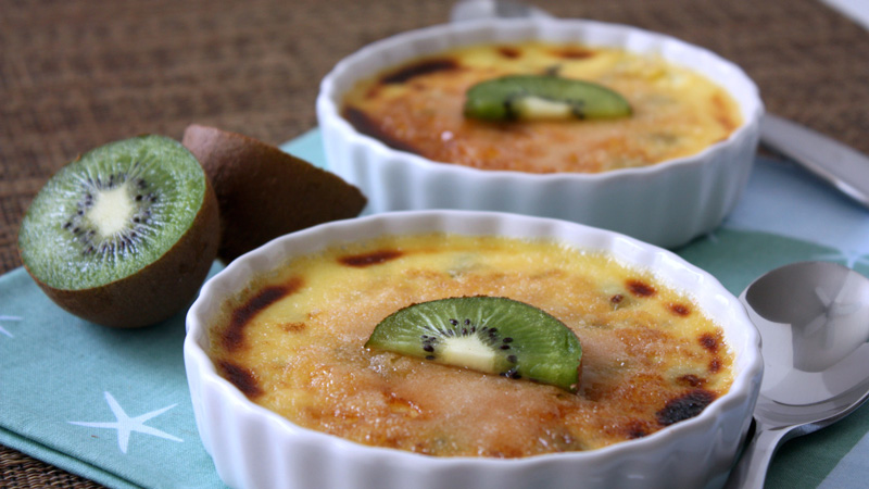 image mise en avant crème brûlée kiwi