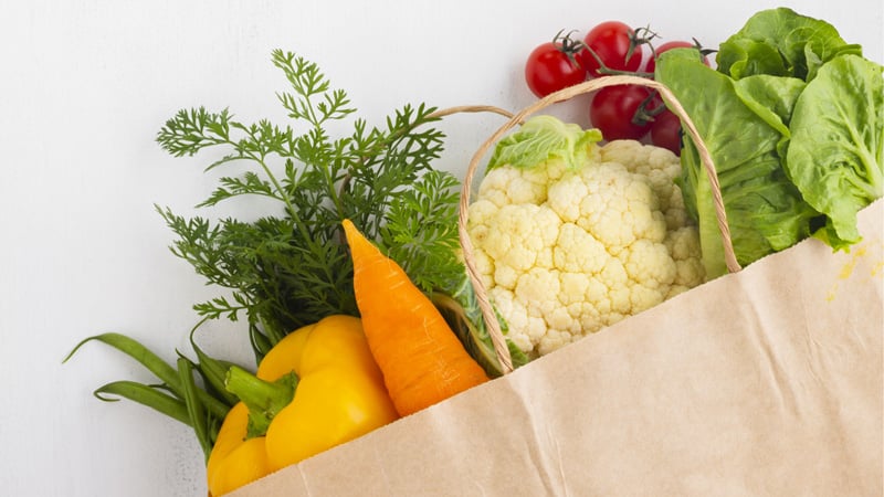 sachet de légumes frais