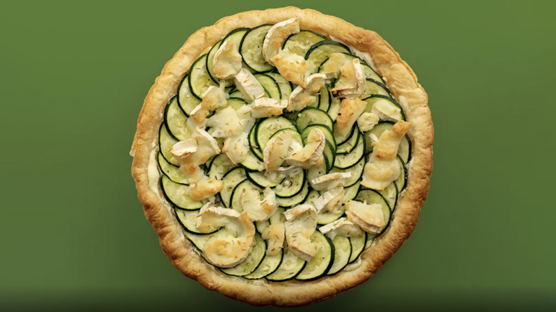 photo tarte courgette et chèvre